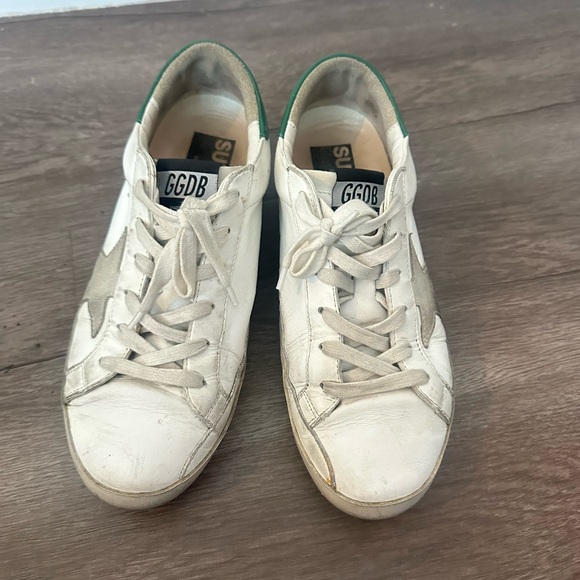 White and Green Golden Goose Sneakers size 8 - Picture 4 of 7